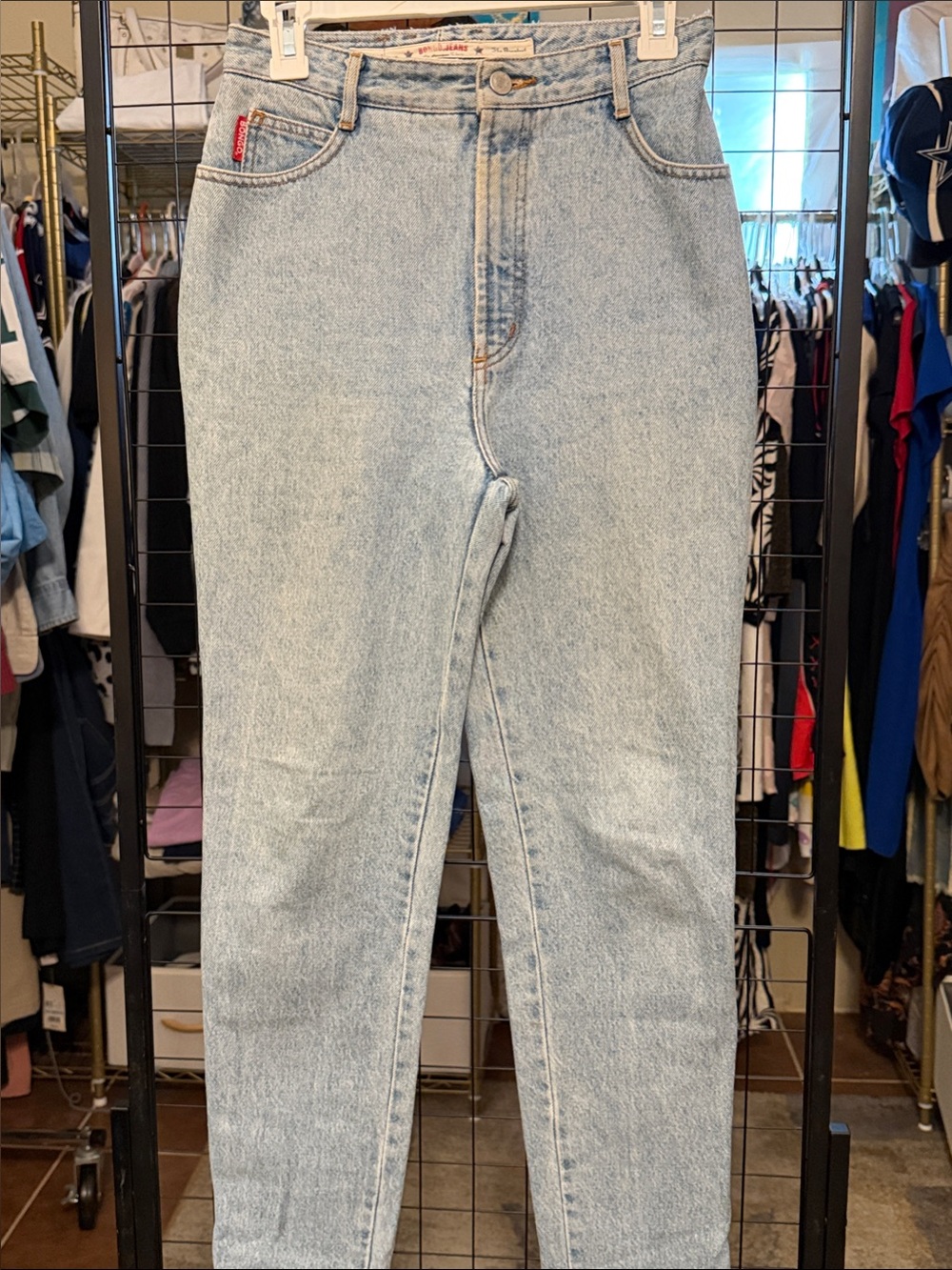 BONGO Light Blue Slim Straight Men's Jeans